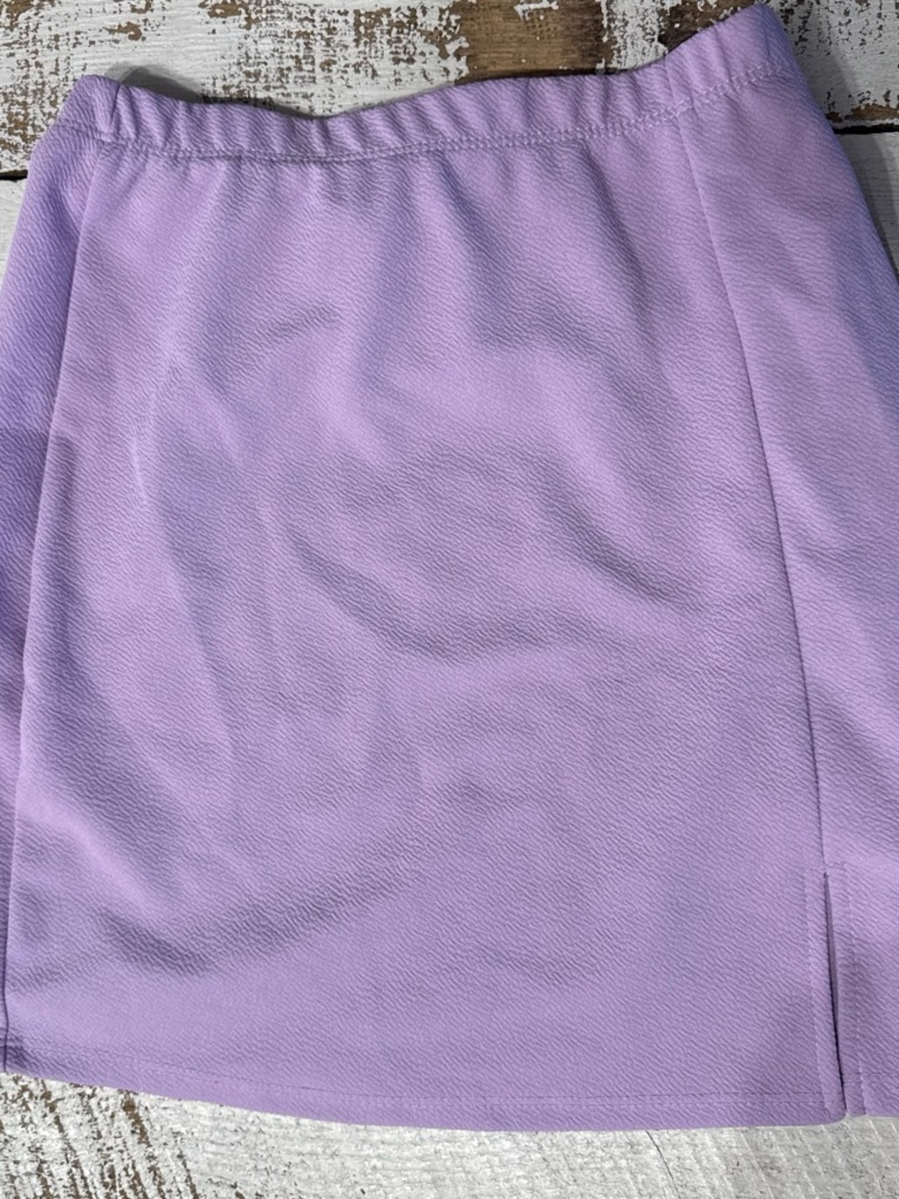Lilac Mini Skirt – Sleek Straight Silhouette